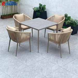Chaise empilable moderne en <span class=keywords><strong>aluminium</strong></span> pour l'extérieur chaise de salle à manger confortable en corde pour jardin patio villa restaurant parc <span class=keywords><strong>cuisine</strong></span> - Product Image 3