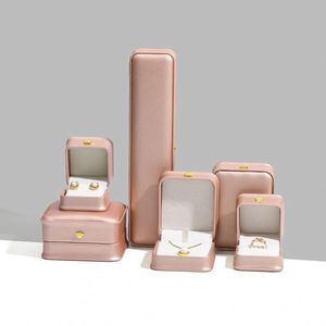 Luxury PU Leather Ring <b>Boxes</b> with Crown Design Custom Logo for Jewelry Gifts Packaging - Product Image 4
