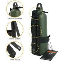 Porte-bouteille d'eau réglable en nylon avec sangle, étui personnalisé pour tasse, idéal pour le camping, la randonnée, le cyclisme et la survie en extérieur