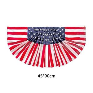 4 Banderas Patrióticas Americanas de 3 <span class=keywords><strong>x</strong></span> 6 Pies, Tipo Abanico, Rojas, Blancas y Azules, para Colgar en el Porche, Letreros de EE. UU. - Product Image 3