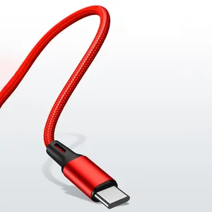 高品质彩色压缩弯曲户外2A 10w充电电缆材料编织Usb C型数据线
