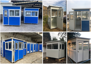 Sandwichera portátil de acero de Color, <span class=keywords><strong>casa</strong></span> de protección moderna para exteriores, cabina de seguridad prefabricada, cabina de estacionamiento, cabina de seguridad portátil - Product Image 4