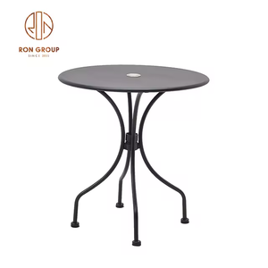 Popular <strong>Design</strong> Table Restaurant square <strong>Industrial</strong> Iron Leg Furniture Black Metal <strong>Top</strong> Cafe Bistro square Dining Table Restaurant - Product Image 4