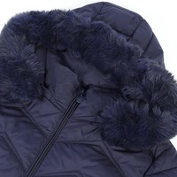 Manteau d'hiver personnalisable Boying pour femme, coupe longue et ajustée, respirant, avec fermeture éclair, en polyester et coton, col et capuche amovibles