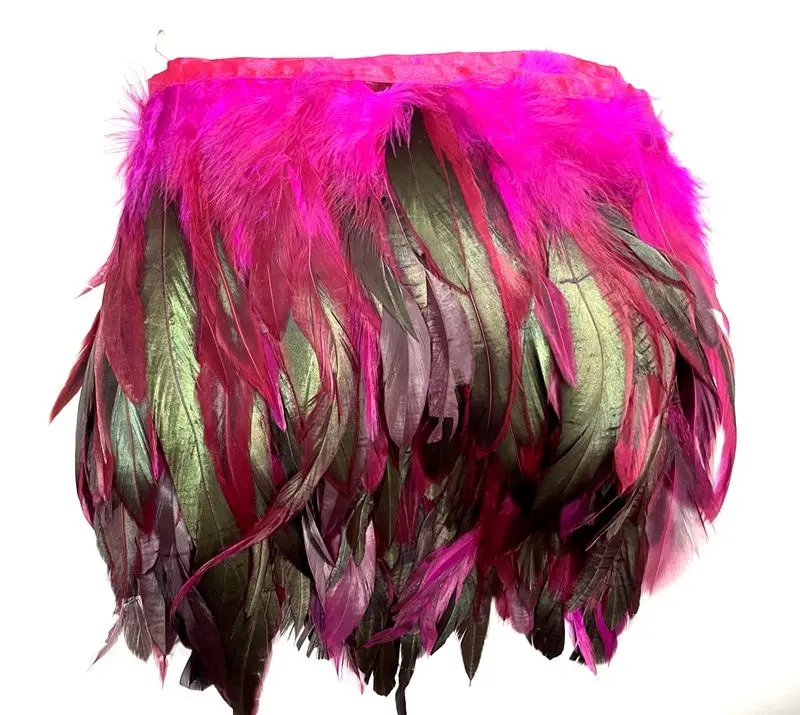 Wholesale Natural Dye Color 15-20 Cm Rooster Feather Trim