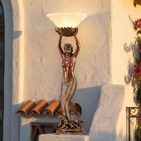 Lampadaire Sculptural Personnalisable en Bronze Femme Européenne – Taille Sur Mesure, Installation Mondiale Incluse, Cadeau Fête Nationale en Métal Coulé