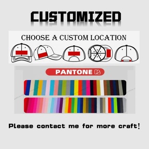 Gorra de béisbol de dos tonos de diseñador liso de alta calidad al por mayor, gorras de béisbol personalizadas de 5 paneles con marco para hombre - Product Image 3
