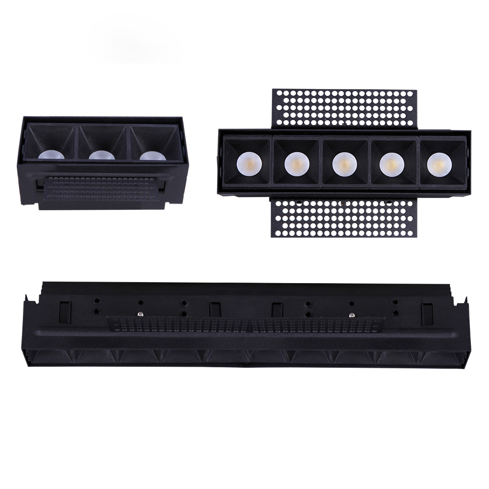 Светодиодный светильник Triac с регулируемой яркостью, линейный потолочный Точечный светильник с COB матрицей, 9 Вт