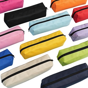 Colorful Fabric Pencil Cases with Zipper Closure for <b>Schools</b> and Offices - Product Image 1