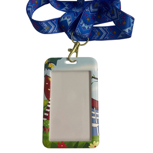 Factory Direct Supply Polyester Neck Strap Lanyard Safety Dye Sublimation Card Holder for Other Materials