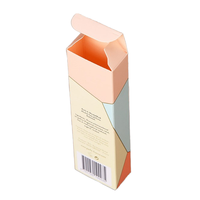 Boîte d'emballage cosmétique écologique recyclable personnalisée, nouvelle arrivée, en papier kraft cartonné avec logo en relief