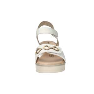 Sandales compensées pour femme Valleverde, ivoire, hauteur de talon 39 cm, chaussures d'été confortables - Product Image 3