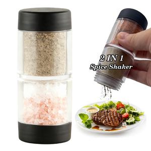 Nouveau shaker à épices portable 2-en-1 avec couvercle hermétique pour <span class=keywords><strong>camping</strong></span> cuisine barbecue RV <span class=keywords><strong>mini</strong></span> <span class=keywords><strong>salière</strong></span> et <span class=keywords><strong>poivrière</strong></span> ensemble étanche à l'humidité - Product Image 1