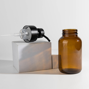 Hot Bán Tùy Chỉnh 250Ml Hổ Phách Phẳng Bơm Xà Phòng Tay Cơ Thể Rửa Với Màu Nâu Thủy Tinh Bọt Thiết Kế Độc Quyền - Product Image 5