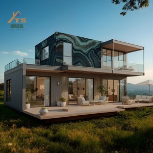 Sang Trọng 5 Phòng Ngủ 3 Tắm Phẳng Gói Thép Bánh Sandwich Bảng Điều Chỉnh Hai Lớp 3-Trong-1 Container Nhà Cho Khách Sạn Biệt Thự & Văn Phòng - Product Image 4