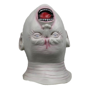 Masque en latex d'Halloween, tête de fantôme effrayante à l'envers, accessoires de fête - Product Image 1