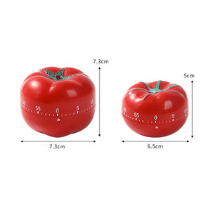 Temporizador mecánico de cocina con forma de tomate de plástico para el hogar - Product Image 3