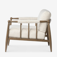 Fauteuil de détente en tissu minimaliste moderne pour la maison, salon