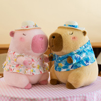 Botu 23/30/40cm jaune canard anneau de bain Capybara en peluche mignon Simulation maillots de bain Capibara Kawaii peluche Kapibala