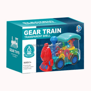 Tren <span class=keywords><strong>de</strong></span> engranaje transparente con batería, <span class=keywords><strong>juguete</strong></span> con luz y música, con rotación <span class=keywords><strong>de</strong></span> 360 grados, eléctrico, barato, camión <span class=keywords><strong>de</strong></span> <span class=keywords><strong>juguete</strong></span> - Product Image 4