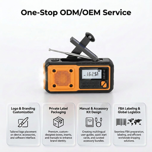 Professional 4000mAh Emergency Weather <strong>Radio</strong> Fast Charging Solar Hand Crank NOAA Alert <strong>Radio</strong> IPX5 Survival Gear Factory <strong>Direct</strong> - Product Image 3