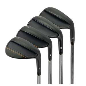 Commercio all'ingrosso OEM Custom uomo mano destra 48/52/56/60 gradi Golf Wedge Set mazze in acciaio inox nero gomma oro sabbia cuneo - Product Image 1