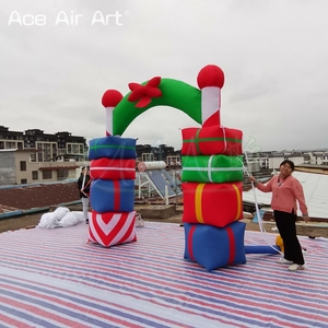 Olay giriş ve sergi için noel hediyesi kutu şişme kemer şişme tatil kapı kemer dekorasyon - Product Image 4