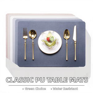 Nuevo Juego de Manteles Rectangulares de Tela de Doble Cara, Clásicos y Ecológicos, Hechos a Mano, con Logotipo Personalizado, 400 mm de Diámetro, 2.5 mm - Product Image 2