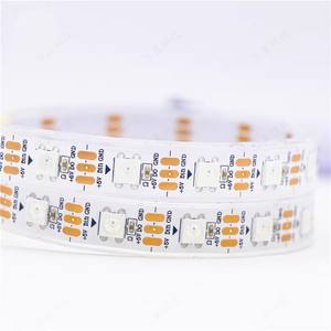 Tira de luz LED a todo Color WS2812B, parche 5050RGB, Cuenta de luz IC integrada, inteligente, programable, 5V, tira de luz de carrera de caballos mágicos - Product Image 4