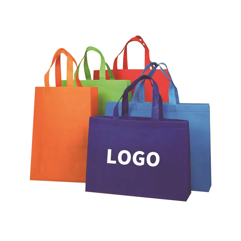 Impreso eco comestibles imprimible regalo reutilizable reciclado no tejido laminado promocional personalizado no tejido bolsa de compras con logotipo
