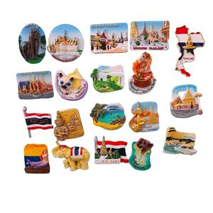 สติกเกอร์ติดตู้เย็นในเมืองไทยในเอเชียเรซิ่นของที่ระลึกนักท่องเที่ยวขายส่งโรงงานจุดคู่มือความคิดสร้างสรรค์ - Product Image 1