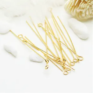 9 Bentuk Pin Mata 30Mm 40Mm 50Mm DIY Konektor Logam Kuningan Warna Emas Perak untuk Bagian Aksesori Perhiasan