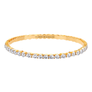 Bracelet en cristal, acier inoxydable 316L plaqué or PVD avec pierres transparentes, bijoux pour femmes - Product Image 2