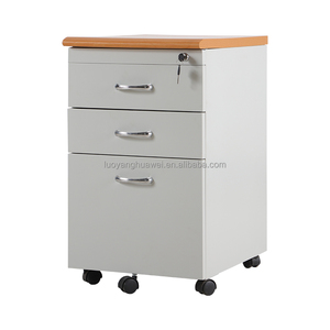 Nhà Văn Phòng <span class=keywords><strong>3</strong></span> Ngăn Kéo Bằng Gỗ Hàng Đầu Thép Di Động Kim Loại Tủ Hồ Sơ - Product Image 2