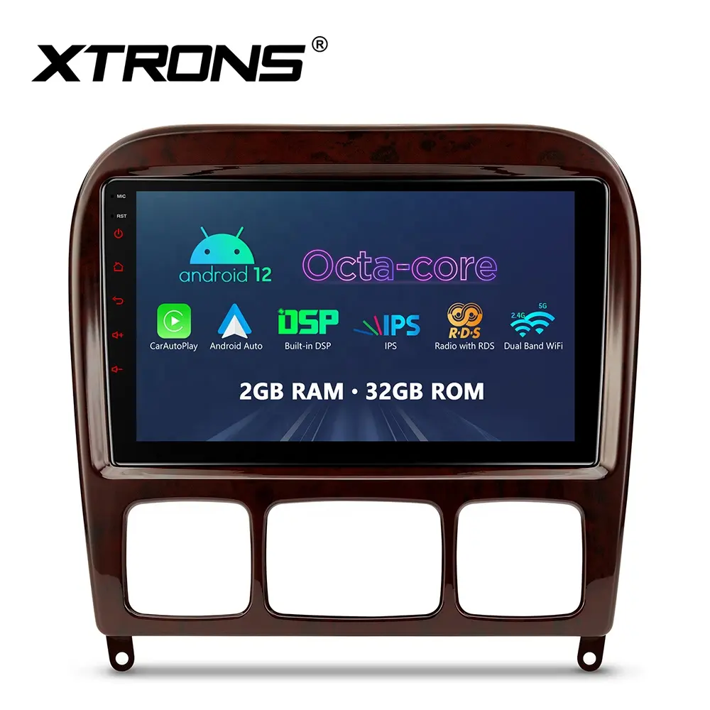 XTRONS 9 "カーラジオメルセデスベンツSクラスW220S280 S350S500カープレイAndroidオートDSPカーDVDプレーヤー付き