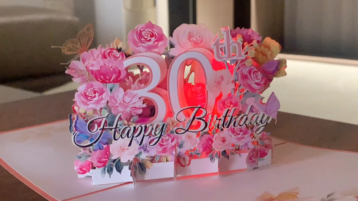 Large Pop Up Birthday Cards With Blowable Lights And Togo