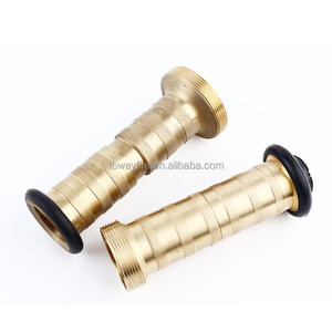 Boquilla de aleación de aluminio de 1.5'', 2'', 2.5'' con acoplamiento NST LPT, boquilla de pulverización de cobre forjado flexible <span class=keywords><strong>para</strong></span> manguera contra incendios o tubería de agua plana de PVC - Product Image 2