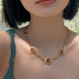 สร้อยคอแฟชั่นลูกปัด CL70024หรูหราและมีสไตล์ด้วยลูกปัดที่ประณีต - Product Image 3