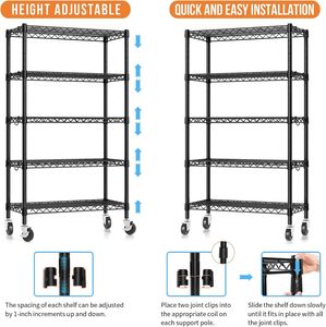 Étagère de rangement en fil métallique robuste pour équipement de cuisine commerciale, certifiée NSF, vente en gros d'usine chinoise - Product Image 4