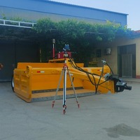 Runtu Lame de nivellement agricole hydraulique télescopique en acier robuste pour tracteur, très vendue