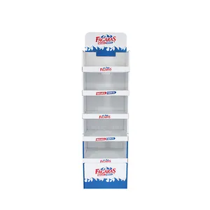 Custom Printed Retail Paper Display Racks for toys, Free Standing POS Floor Corrugated Stand Cardboard Display