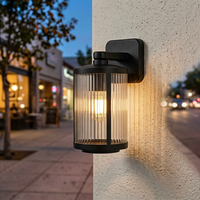 Applique murale LED vintage haute luminosité, étanche IP43, en aluminium, pour jardin et extérieur, alimentation électrique