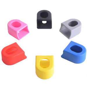 Protecteur de manivelle en silicone pour vélo de <span class=keywords><strong>route</strong></span>, 1 paire, protection de manivelle en fibre de carbone, accessoires de vélo, outil fixe - Product Image 6