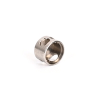 Accessoires de bijouterie en acier inoxydable en forme de cœur, à fermoir mobile monobloc usiné, pour colliers et bracelets