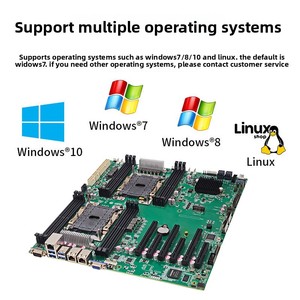 มาเธอร์บอร์ดเซิร์ฟเวอร์ ATX Ai DDR4แบบดูอัลแชนเนลพร้อม CPU IPMI การจัดการระยะไกล <span class=keywords><strong>C621</strong></span>ชิปเซ็ต - Product Image 3