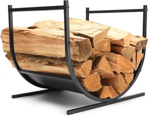 OEM ODM Custom Size Heavy Duty Indoor 4ft Firewood Rack Bracket Log Holder Firewood Storage Racks Outdoor