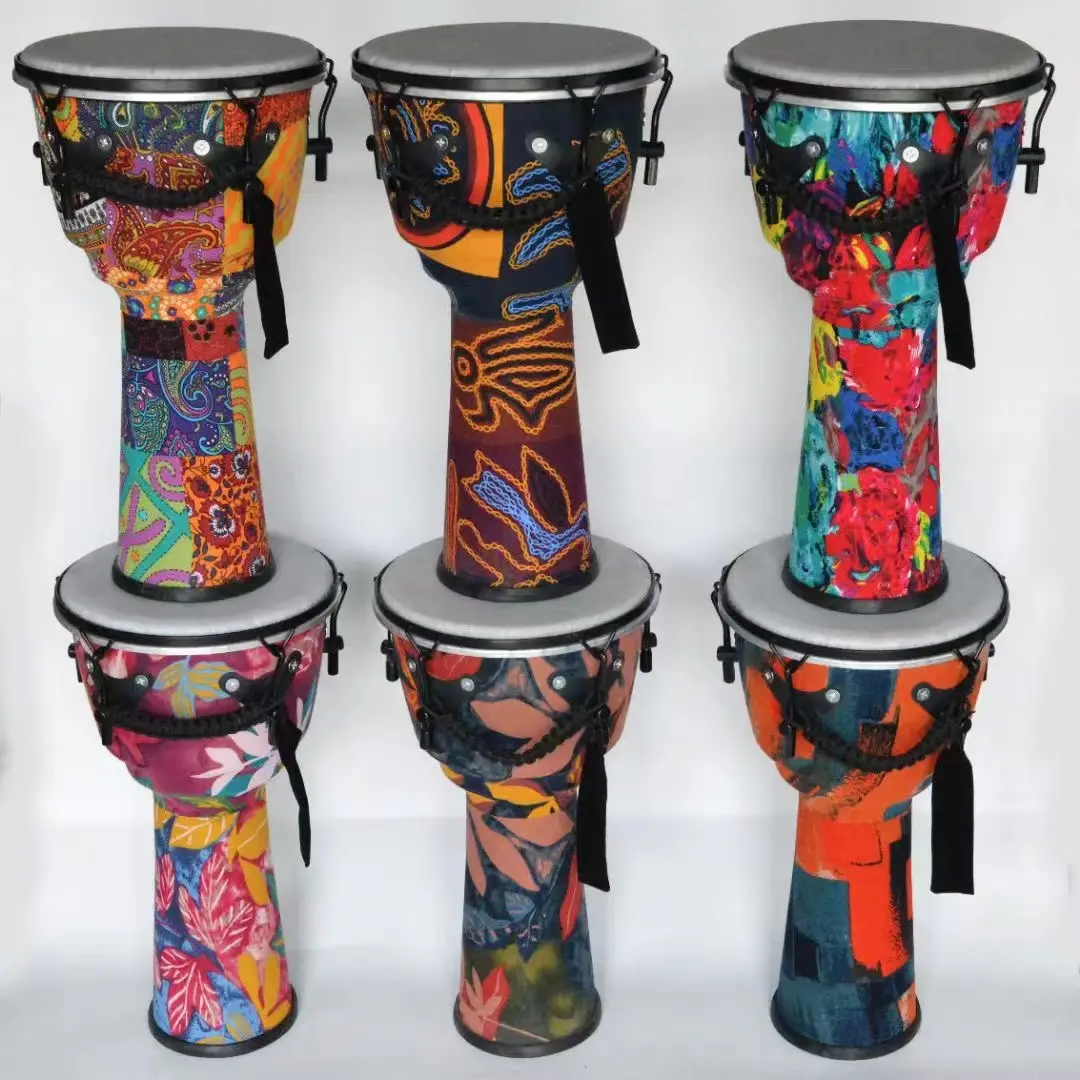 Modische afrikanische Djembe-Trommel Musik Holz Schaffellstoff ABS-PVC hochwertige afrikanische Djembe-Trommel