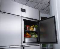 Congélateur vertical commercial Belnor à 4 portes en acier inoxydable 1200L 0~5 Compresseur Secop R290