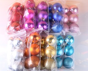 ขายส่งลูกบอลพลาสติกประดับต้นคริสต์มาส ขนาด 3 ซม., 4 ซม., 6 ซม., 8 ซม. - Product Image 3