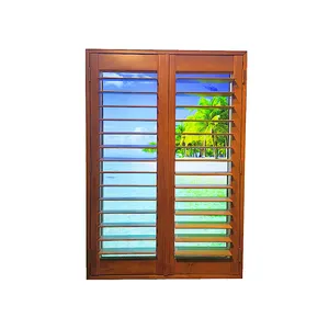 Factory Custom Wooden Plantation Window Shutters Direct From China